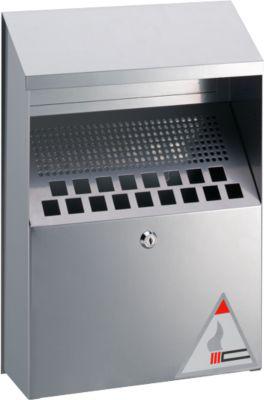 Wandascher mit Dach, silbermetallic
