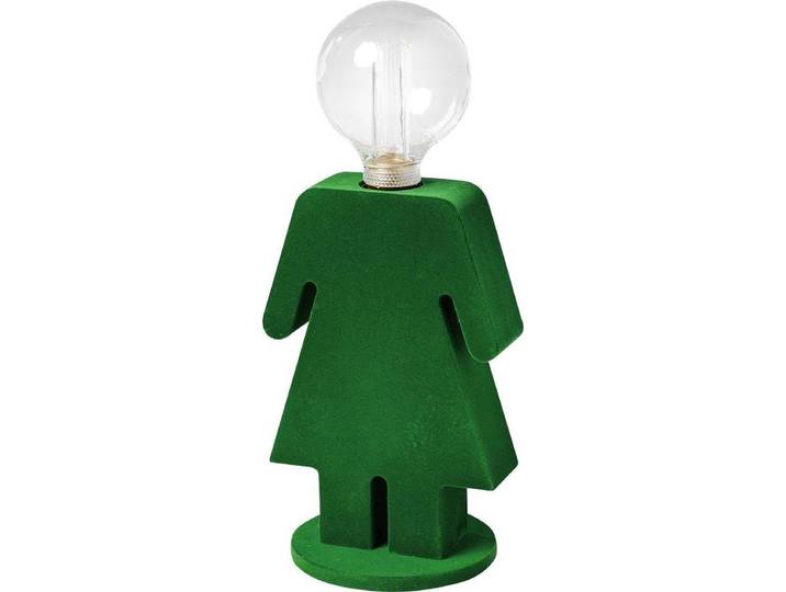ETH - Tafellamp - Nachtlamp Family Eva - velours - groen