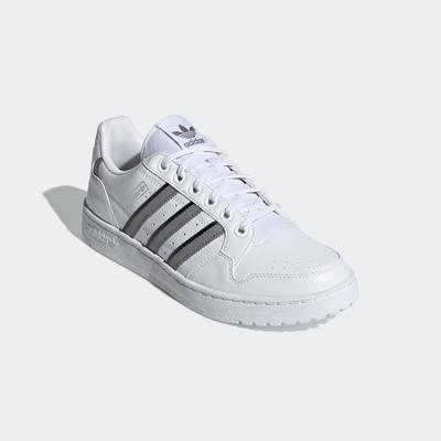 Sneaker ADIDAS ORIGINALS "NY 90", Herren, Gr. 37, schwarz-weiß (cloud weiß, grau three, core schwarz), Synthetik, Schuhe Sneaker