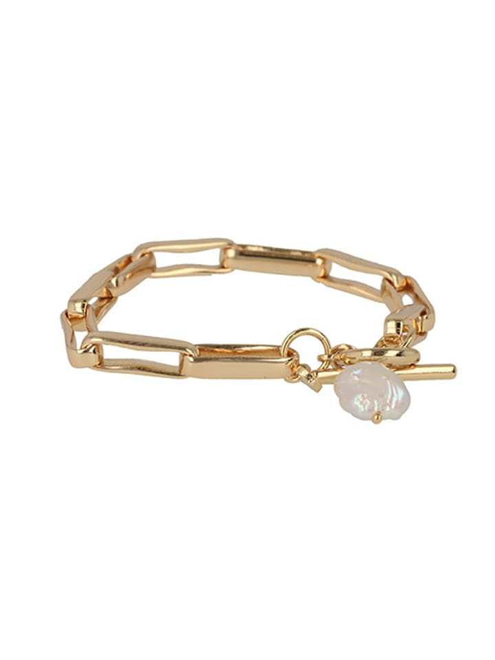 Otazu Vergold. Armkette mit Swarovski Perle - onesize