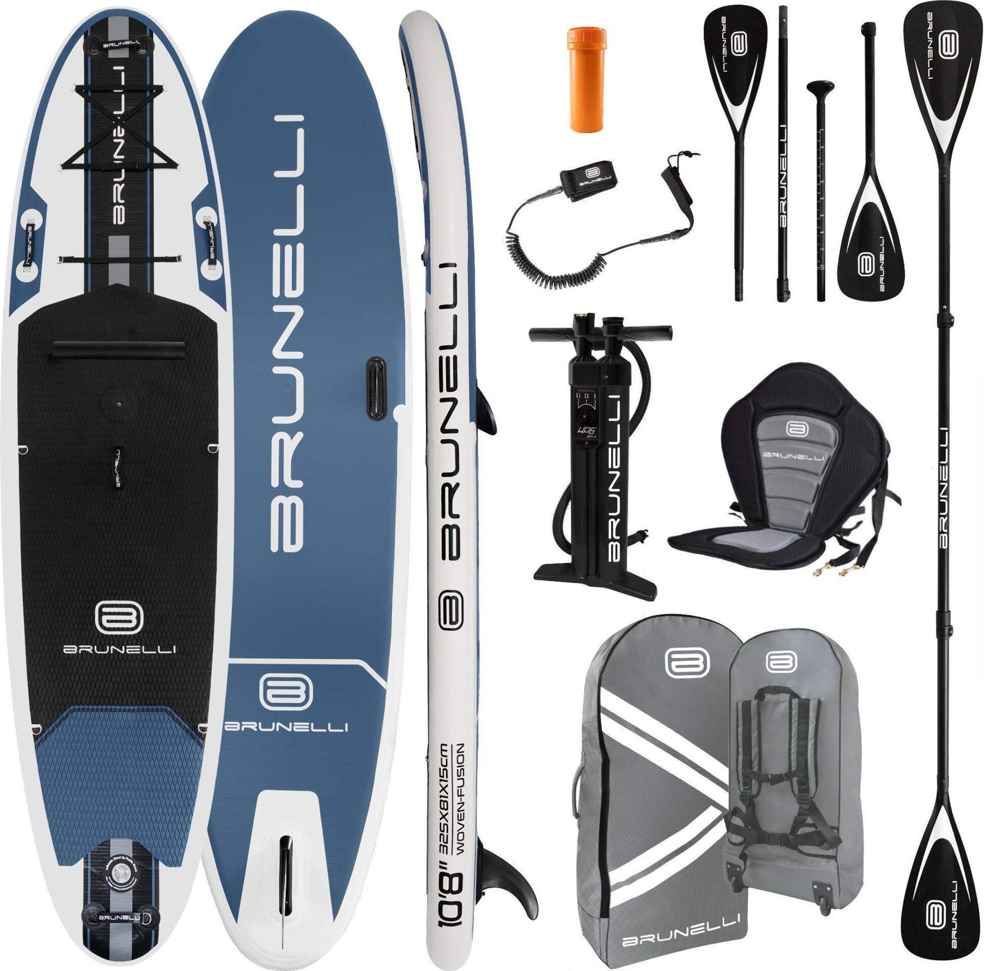 BRUNELLI 10.8 Windsurf Woven X Fusion Double Layer SUP Board Stand Up Paddle Set Paddle Board