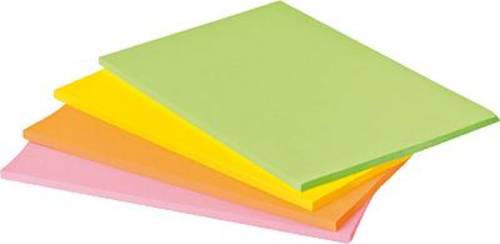Post-it Haftnotiz 7100043258 203mm x 152mm Neongrün, Neonorange, Ultrapink, Ultragelb 180 Blatt