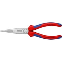 Flachrundzange 26 12 200, Greifzange rot/blau, gezahnte Griffflächen