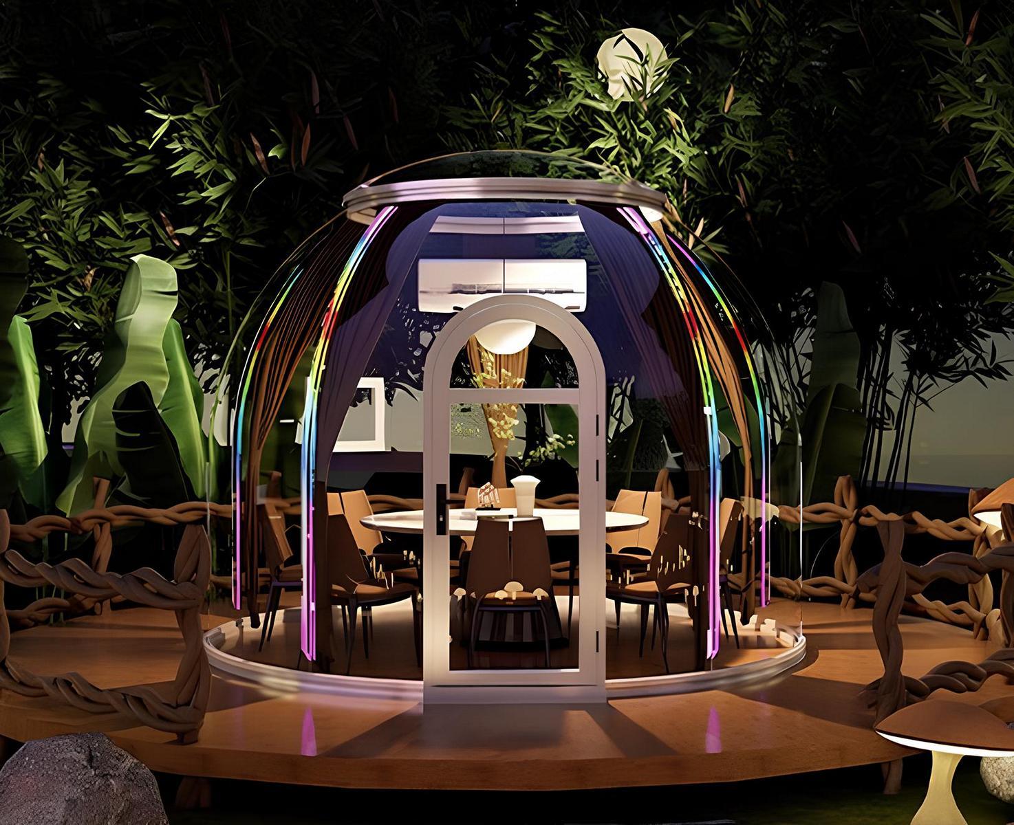 Moderne Robuster Pavillon für 6-8 Personen s Gartenpavillon Glasdome