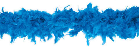 Federboa, blau, 90 g, 1,80 Meter