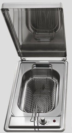 Ⓜ️🔵🔵🔵 Alpes F 530/FRE - Friggitrice elettrica da incasso, semifilo, acciaio inox, larga
