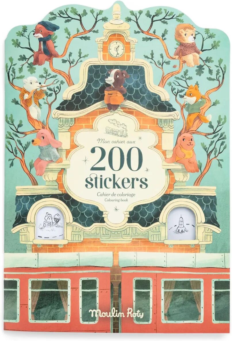 Moulin Roty Cahier de stickers - La bande à Jojo Multicolore taille unique