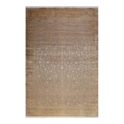 Teppich ESPRIT "Florida", braun (gold), B:80cm H:7mm L:150cm, Viskose, Teppiche, Teppich, Kurzflorteppich, gewebt, Vintage, retro, edel, orientalisch