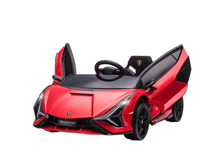 Homcom Kinderfahrzeug SUV-Auto-Spielzeug mit Fernbedienung Musik Rot, Metall, 62x40x108 cm, unisex, Freizeit & Co, Gartenspielzeug, Kinder-Elektrofahrzeuge
