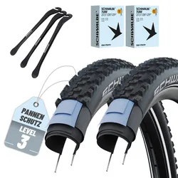 2 x Schwalbe Smart Sam Fahrradreifen 28 x 1,60 Zoll 42-622 Drahtreifen + Reflektorstreifen + DV und Reifenheber