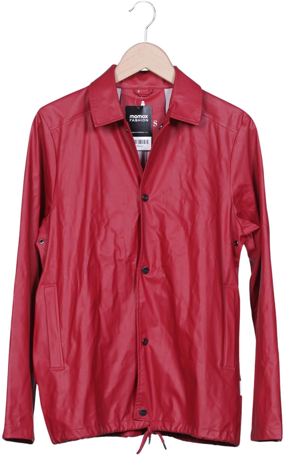 Rains Herren Jacke, Rot, Gr. XS, Synthetik - Second Hand
