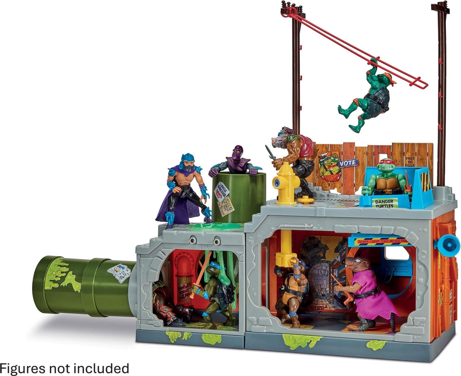 Playmates Teenage Mutant Ninja Turtles Classic Sewer Playset Mutant Module 30 cm