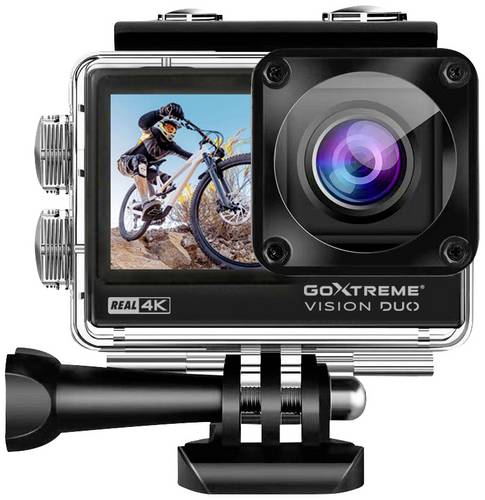 GoXtreme GoXtreme Vision Duo 4K Action Cam 4K, Dual-Display, Spritzwassergeschützt, Staubgeschützt, Wasserfest, WLAN, Zeitraffer