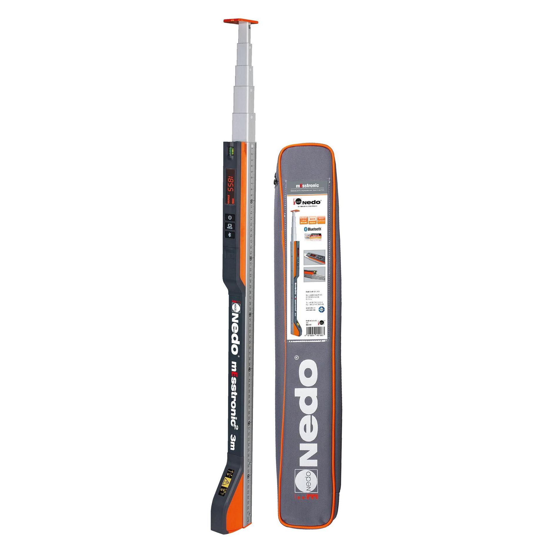 Magni Nedo mEsstronic 2 3m mit integrierter Bluetooth-Schnittstelle zum einfachen Übertragen der Messwerte (3 m) (583131)