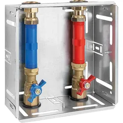 Wasserstation Rotguss MSM-2LN110RG-KH-oA für 110mm Wasserzähler DN20 (3/4'')