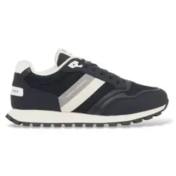 A|X Armani Exchange für Herren. XM002690AF22926MB583 Freizeit-Profi-Schuhe navy blau (44), Stoff, Wohnung, Schnürsenkel, Sportlich, Marine