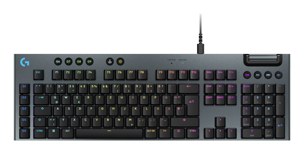 Logitech G915X RGB-LED Gaming Tastatur USB (Schwarz) 920-012938