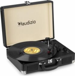 RP114BK Record Player Briefcase Black TILBUD NU