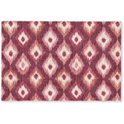 FUSSMATTE Diamantformen - Rosa - Muster - Textur Flurteppich 120x80 cm