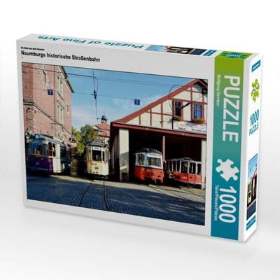 CALVENDO Puzzle Ein Motiv aus dem Kalender Naumburgs historische Straßenbahn | 1000 Teile Lege-Größe 64x48cm Foto-Puzzle für glückliche Stunden