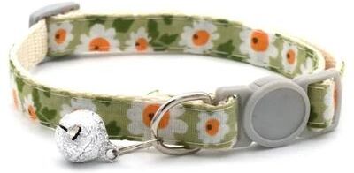 Uplifted Finds """Little Daisy"" Adjustable Bandana Collar green"