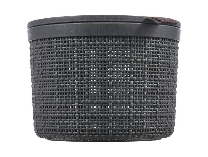 Curver Box Jute Rund Grau 13 x Ø 17 cm 2 l