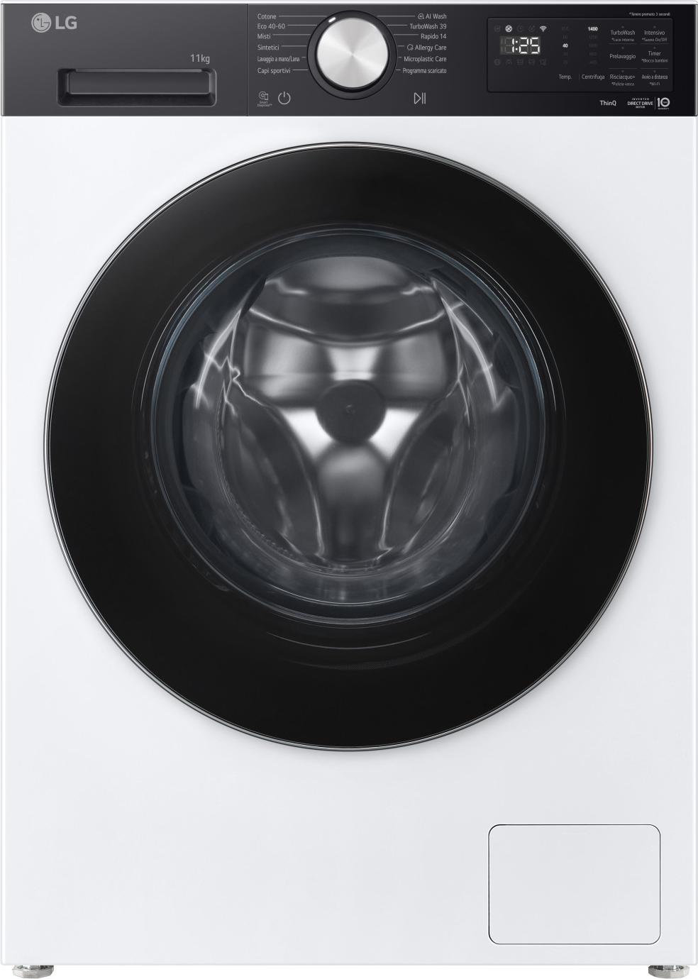 LG F4NX5009TKC, Frontlader, 9 kg, B, 71 dB, 1400 RPM, A