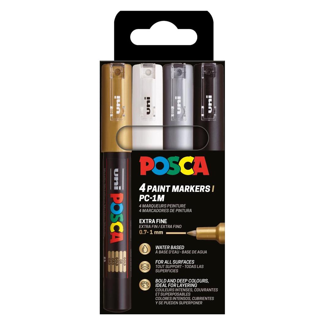 Posca Marker UNI PC-1MC 4er Set SWSG (4x) (186744)