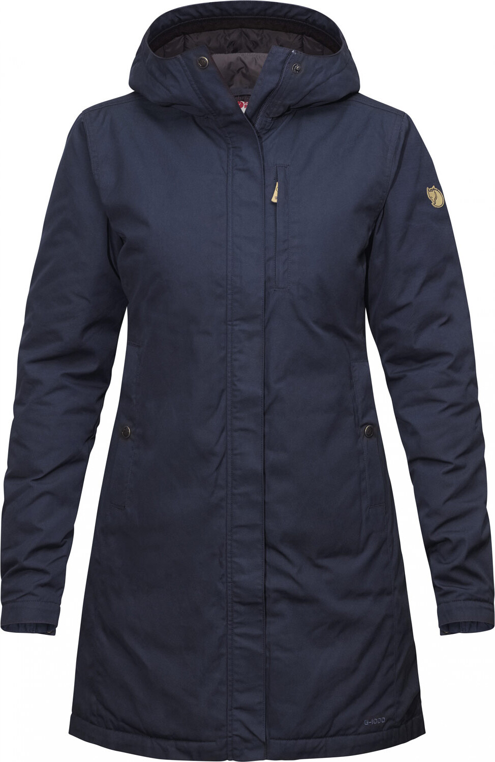 Fjällräven Kiruna, Anorak, Weiblich, Erwachsener, Reißverschluss, Baumwolle, Polyester, Navy