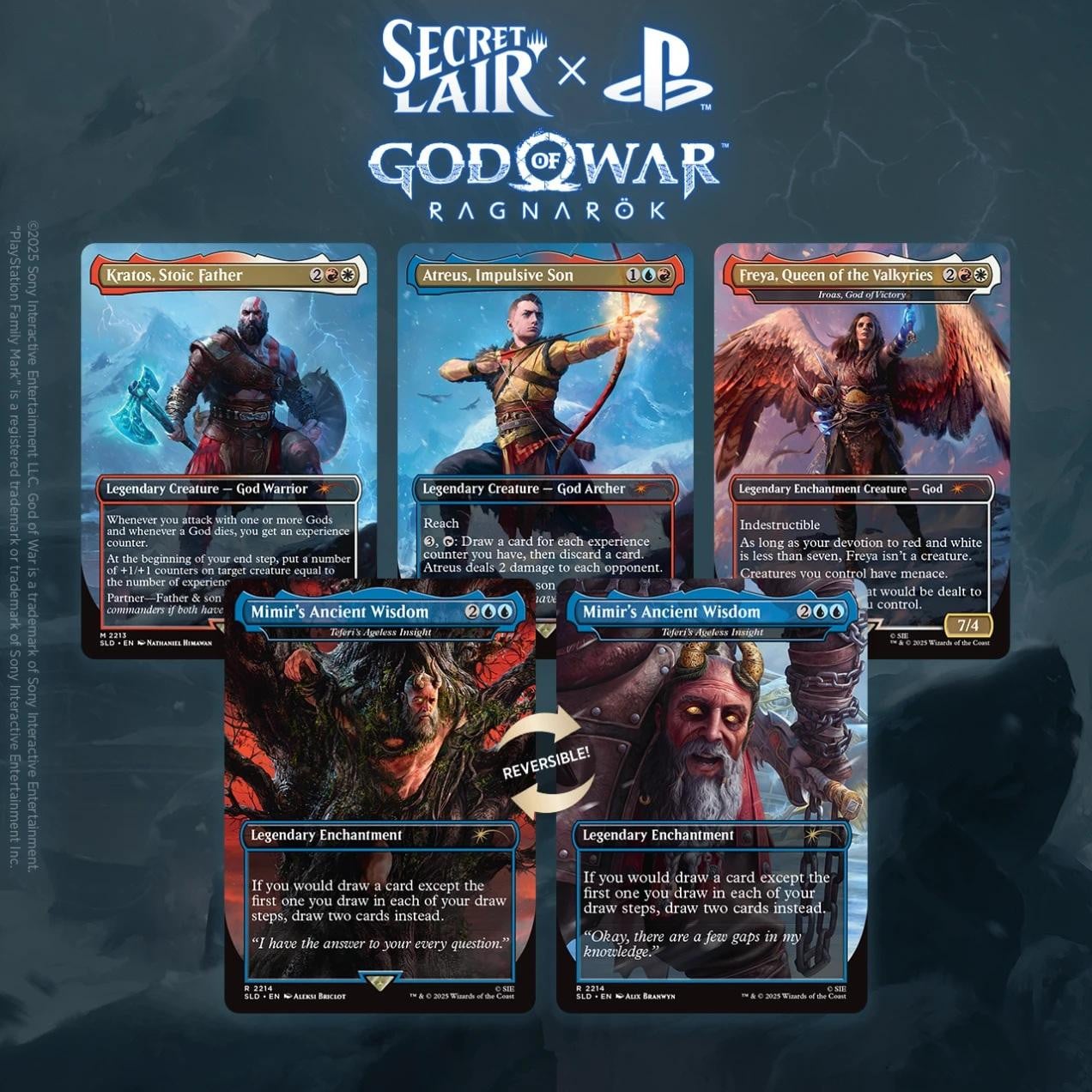 Wizards of the Coast MTG Secret Lair x PlayStation God of War Norse Editie Niet-Foil