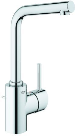 Grohe Concetto Waschtischarmatur 23739002 chrom, L-Size, mit Ablaufgarnitur, innenliegende Wasserführung