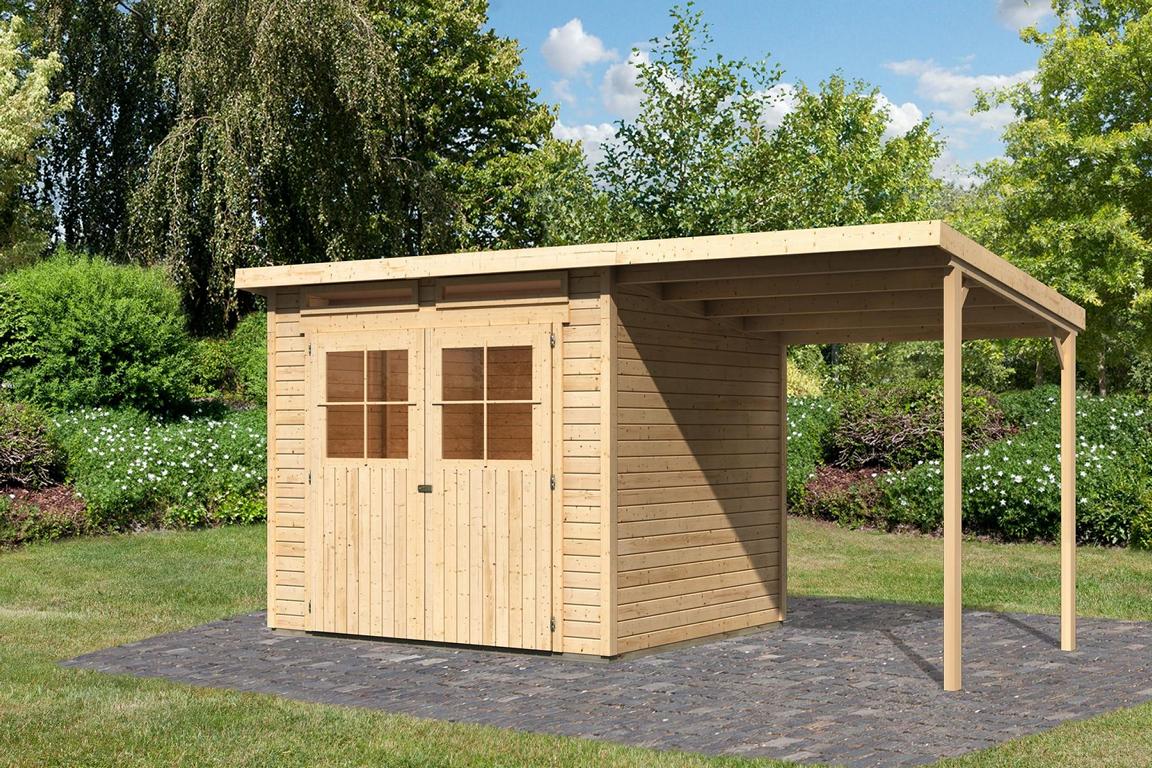 KARIBUHOLZT SH Glücksburg 4 im Set mit AD,natur242x217x220 08439498