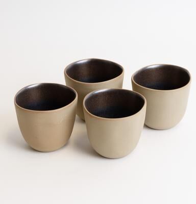 LEMIEUX ET CIE Akita 4-Piece Stoneware Cup Set