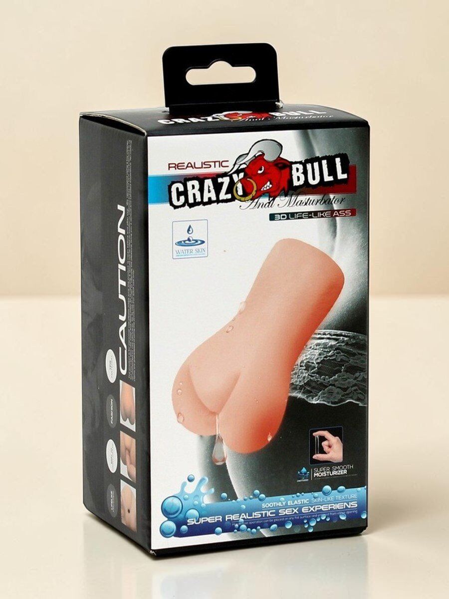 Crazy Bull Masturbateur anal en silicone doux et réaliste