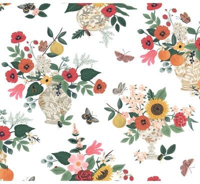 Rifle Paper Co.Flower Studies Rose Wallpaper