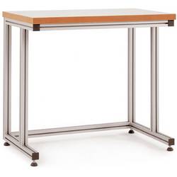 Manuflex AA7113 Pulttisch ALU mit Kunststoffplatte für stehende Tätigkeiten, BxTxH = 2000 x 800 x 918-935 mm