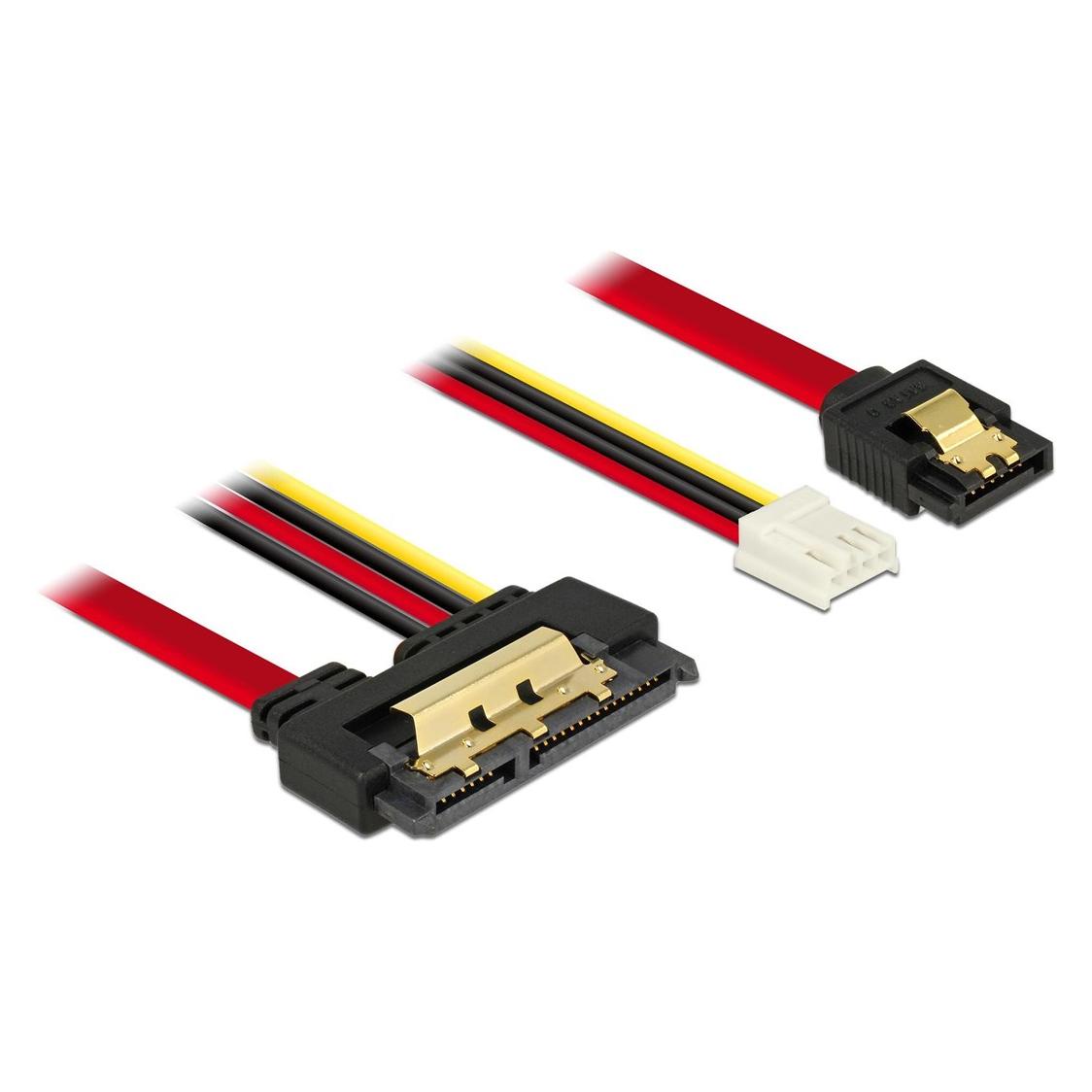 Delock SATA Kabel & Floppy Buchse, 30cm (30 cm, Floppy, SATA III) (85234)