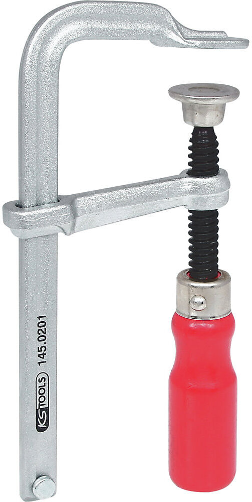 Ganzstahl-Schraubzwinge, Holzgriff, Spannweite max. 300 mm KS Tools