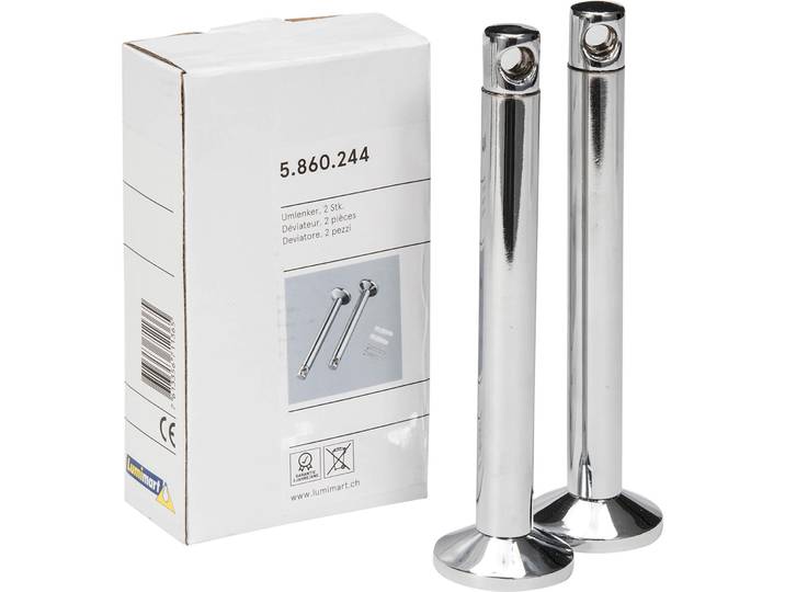 System Pole Grau Metall - Farbe: chrom