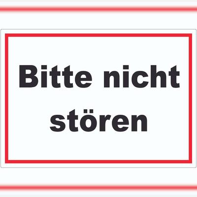 HB-Druck Bitte nicht stören Aufkleber A6 (105x148mm)
