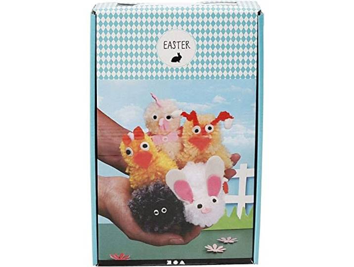 Paas-Pom-pom Dierenkit, 1set