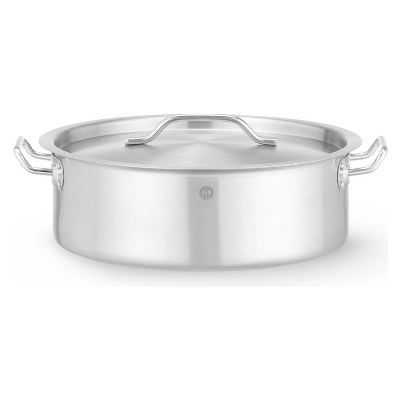 Hendi Kochtopf, niedrig - mit Deckel,, 14,1L, ⌀360x(H)139mm (Kochtopf, 32 x 11 cm) (62214820)