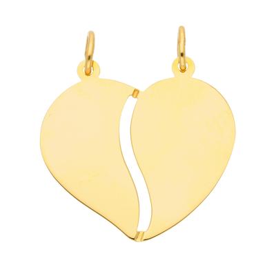 Kettenanhänger ADELIA´S "333 Gold Anhänger Partneranhänger", gold, Schmuckanhänger, Damen, Gold, Kettenanhänger, Goldschmuck für Damen