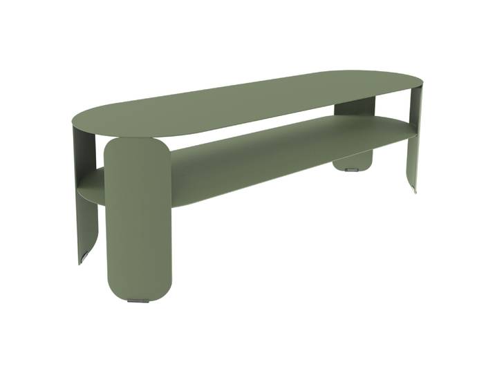 Beistelltisch, Aluminium, 120×40 cm, Höhe 42 cm, Modern, Fermob Bebop