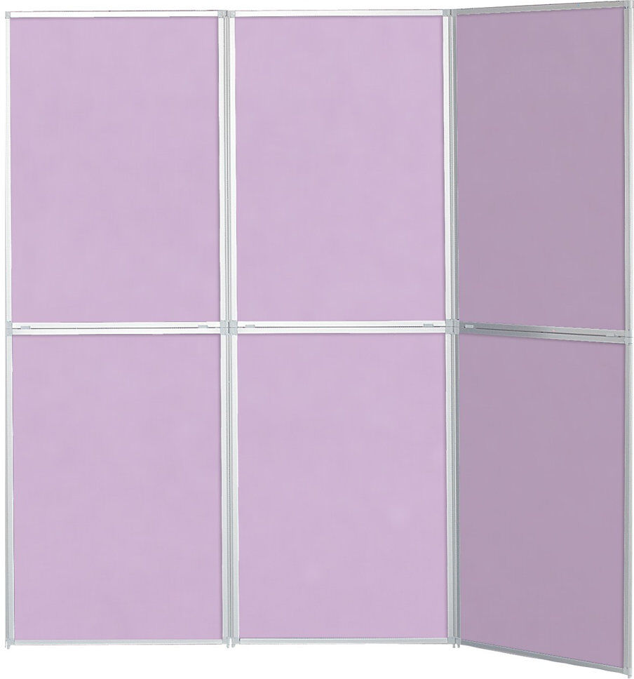 Symple Stuff Free-Standing Bulletin Board 220cm H x 210cm W Lilac Large (180cm - 240cm)
