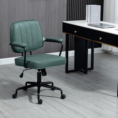 Vinsetto Home Office Chair, Microfiber Computer Desk Chair with Swivel Wheels, Adjustable Height, and Tilt Function