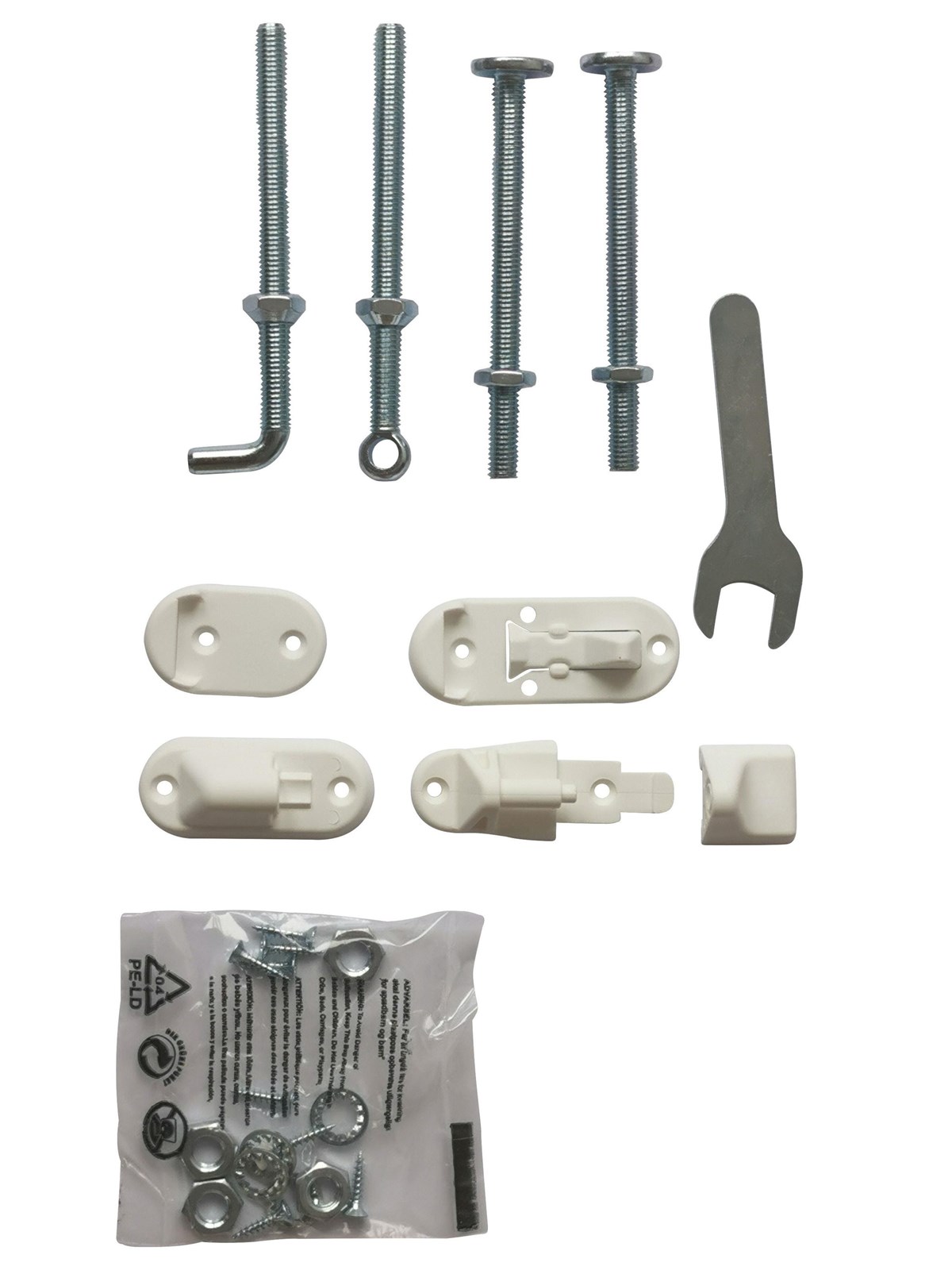 BabyDan Box of fittings NoTrip wood white