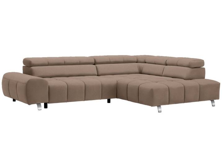 Hom´in Ecksofa TAIFUN, taupe, Webstoff