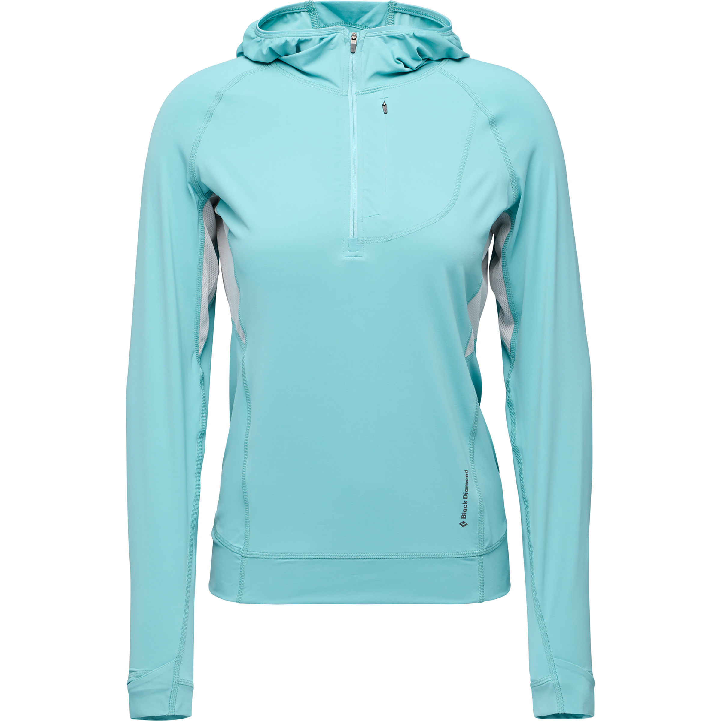 Black Diamond Alpenglow Pro Damen Hoodies grau Größe L Alpinklettern | Klettersteig | Sportklettern Wasserabweisend Wasserabweisend