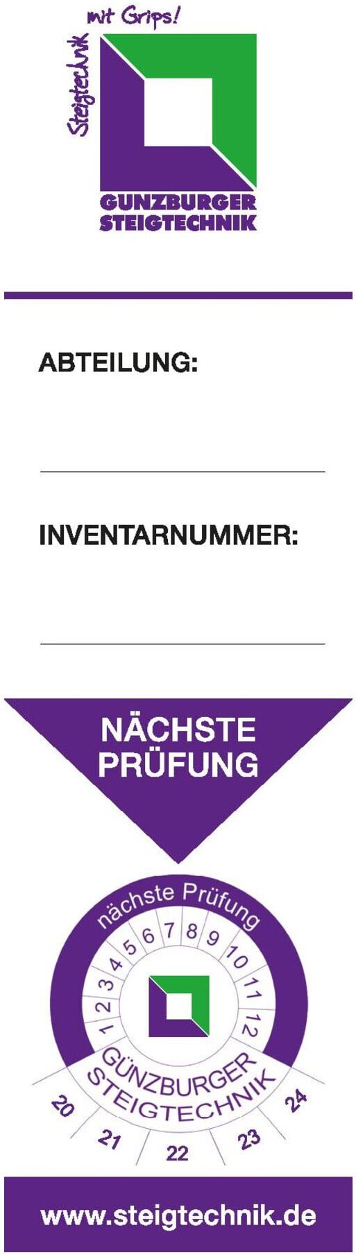 MUNK Inventaraufkleber (019176)